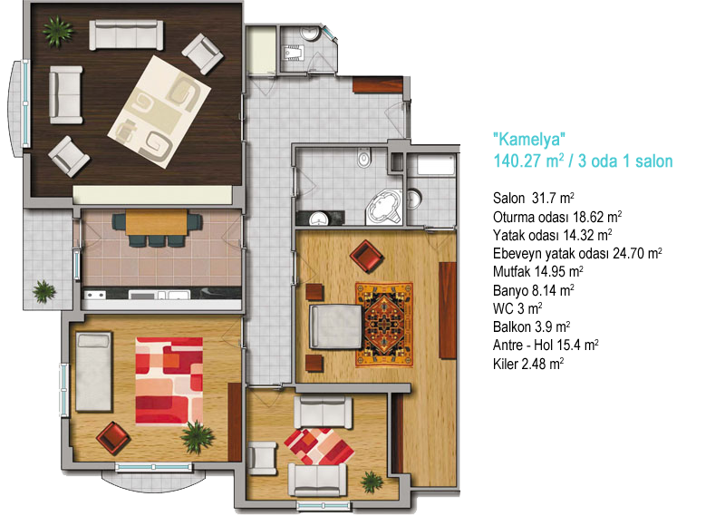 konut tipleri, kamelya
